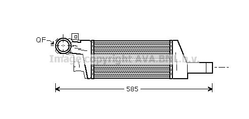 AVA QUALITY COOLING Kompressoriõhu radiaator OLA4404